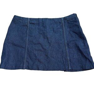 Divided By H&M Denim Mini Skirt Women's Size 8, Side Zipper